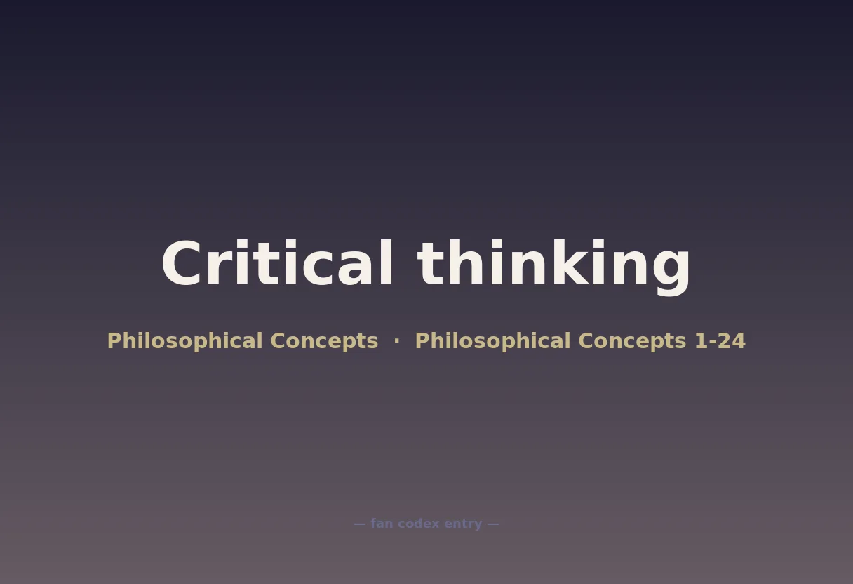 Critical thinking